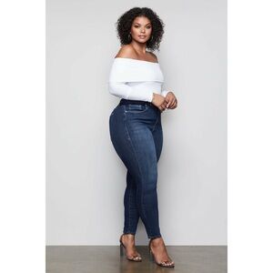 Good American Good Legs Crop Jeans Blue 260